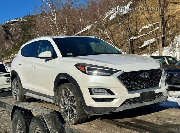 KM8J3CAL3KU917947 2019 HYUNDAI TUCSON Белый Задняя левая четверть