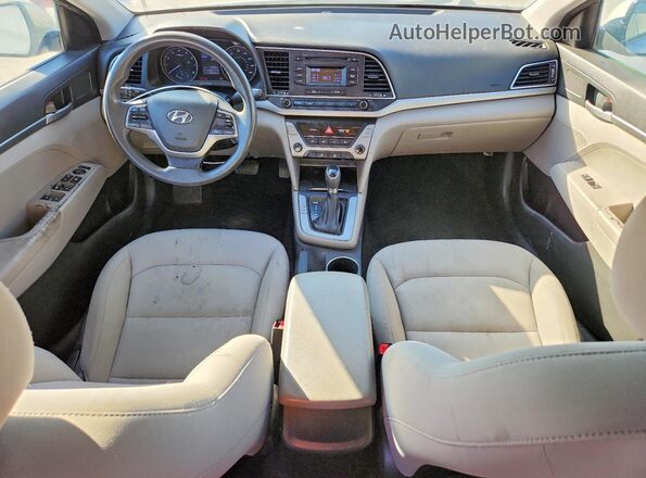 KMHD74LFXJU646141 2018 HYUNDAI ELANTRA Серебряный Вид щитка приборов