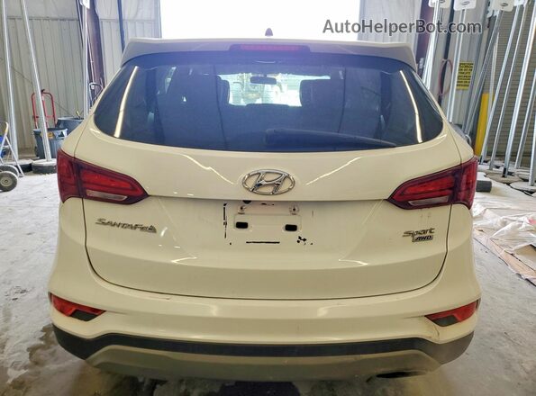 5NMZTDLB7JH095466 2018 HYUNDAI SANTA FE Белый Вид салона спереди
