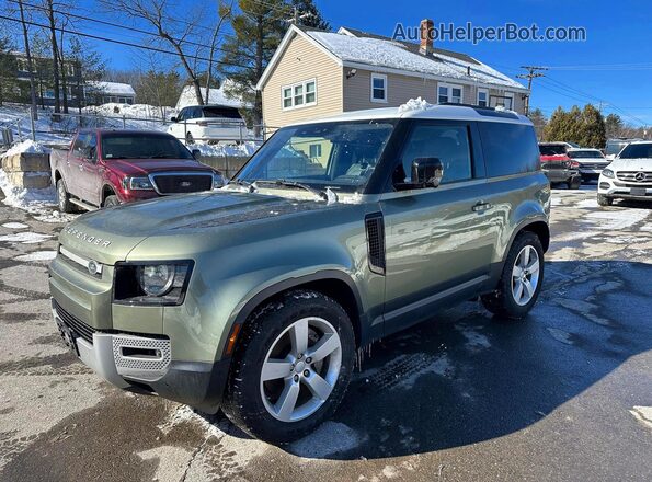 SALEV6RU6M2049366 2021 LAND ROVER DEFENDER Green Tył lewy