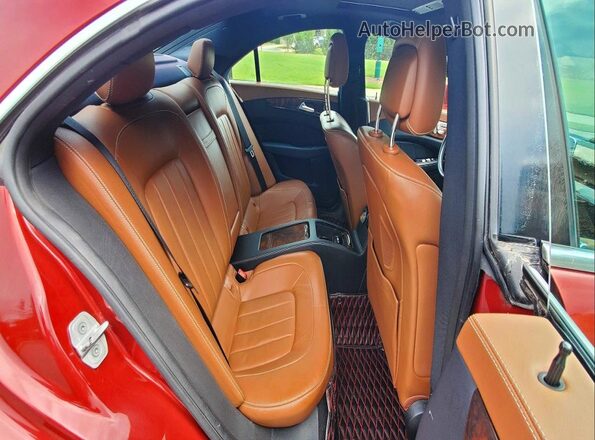 WDDLJ6FB2GA160705 2016 MERCEDES-BENZ CLS-CLASS Red Widok wnętrza z przodu