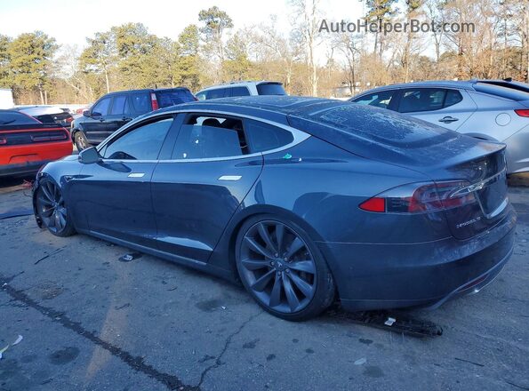 5YJSA1E28GF133929 2016 TESLA MODEL Серый Задняя правая четверть