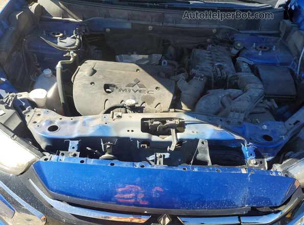 JA4AP3AU4KU030305 2019 MITSUBISHI OUTLANDER Синий Вид подкапотного пространства