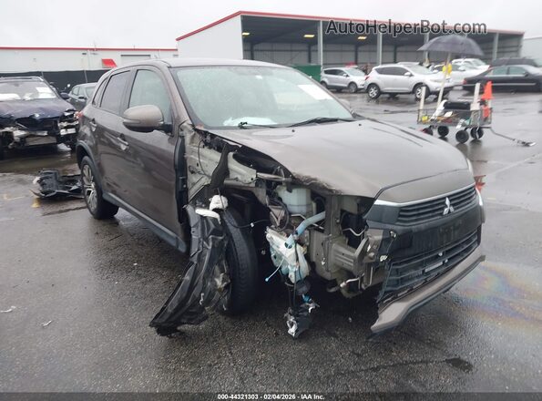 JA4AP3AU5GZ065736 2016 MITSUBISHI OUTLANDER SPORT Коричневый Передняя правая четверть