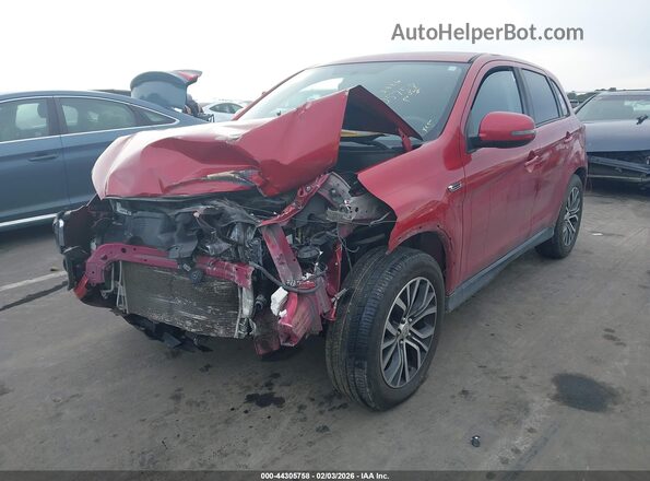 JA4AP3AU6JU019515 2018 MITSUBISHI OUTLANDER SPORT Красный Вид спереди