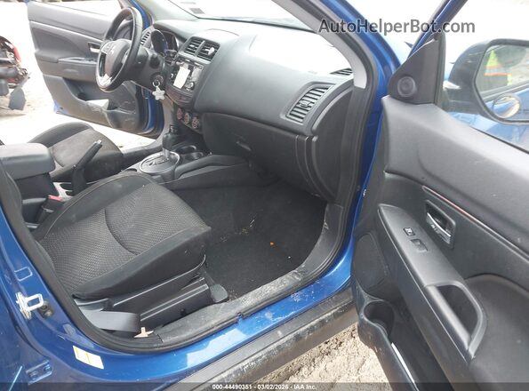 JA4AP3AU9GZ025708 2016 MITSUBISHI OUTLANDER SPORT Blue Widok wnętrza z przodu