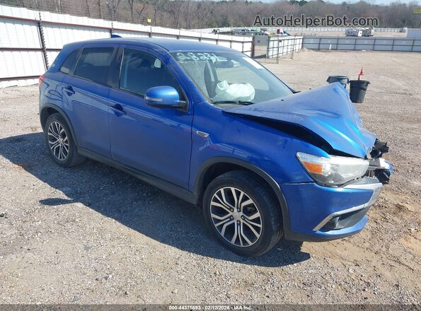 JA4AP3AUXHZ045600 2017 MITSUBISHI OUTLANDER SPORT Синий Передняя правая четверть