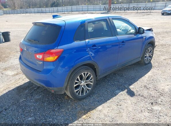 JA4AP3AUXHZ045600 2017 MITSUBISHI OUTLANDER SPORT Синий Задняя правая четверть