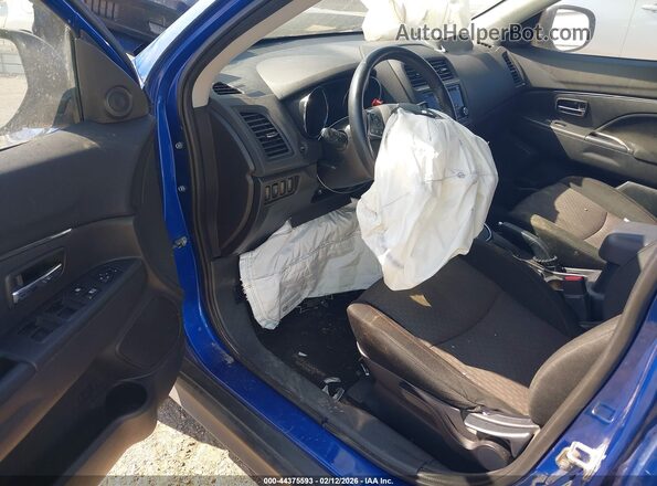 JA4AP3AUXHZ045600 2017 MITSUBISHI OUTLANDER SPORT Синий Вид задней части салона