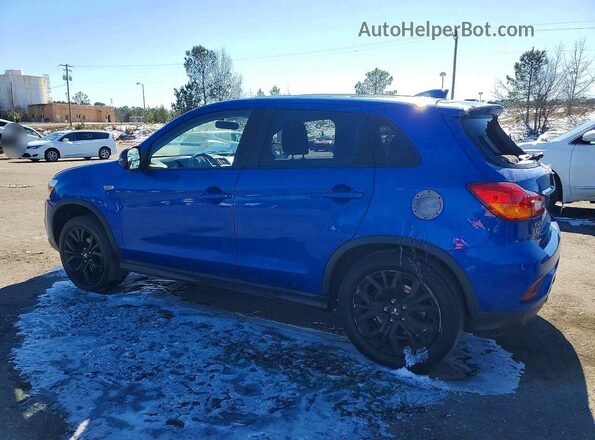 JA4AP3AUXKU009801 2019 MITSUBISHI OUTLANDER Синий Задняя левая четверть