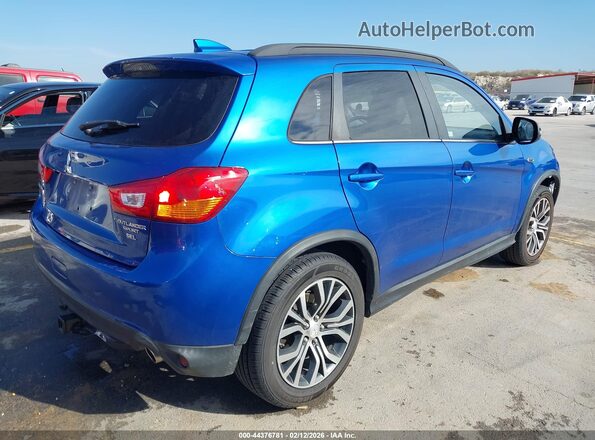 JA4AP4AW5HZ018439 2017 MITSUBISHI OUTLANDER SPORT Синий Задняя правая четверть
