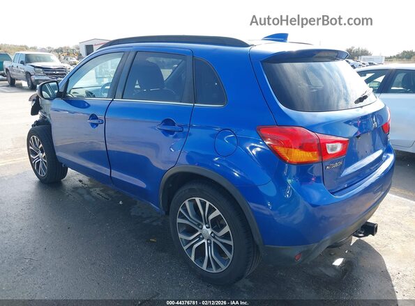 JA4AP4AW5HZ018439 2017 MITSUBISHI OUTLANDER SPORT Синий Задняя левая четверть