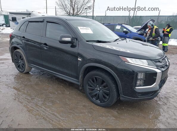 JA4APUAU1MU022302 2021 MITSUBISHI OUTLANDER SPORT Черный Передняя правая четверть