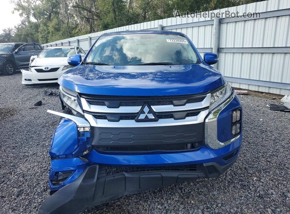 JA4APVAU6MU013942 2021 MITSUBISHI OUTLANDER Blue Vista frontal