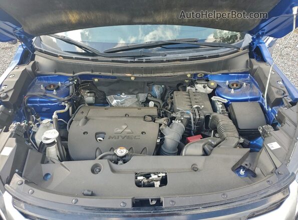 JA4APVAU6MU013942 2021 MITSUBISHI OUTLANDER Blue Vista del compartimento del motor