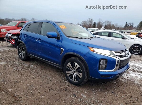 JA4AR3AU8LU024115 2020 MITSUBISHI OUTLANDER Blue Передня права чверть