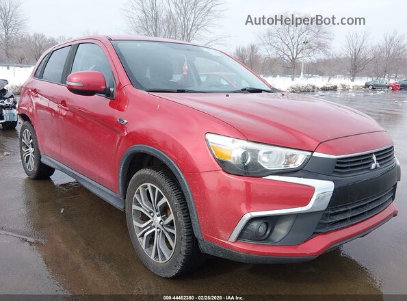 JA4AR3AW3GZ042614 2016 MITSUBISHI OUTLANDER SPORT Красный Передняя правая четверть