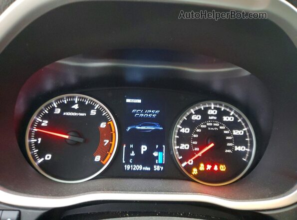 JA4AT4AA7KZ052552 2019 MITSUBISHI ECLIPSE Черный Вид щитка приборов