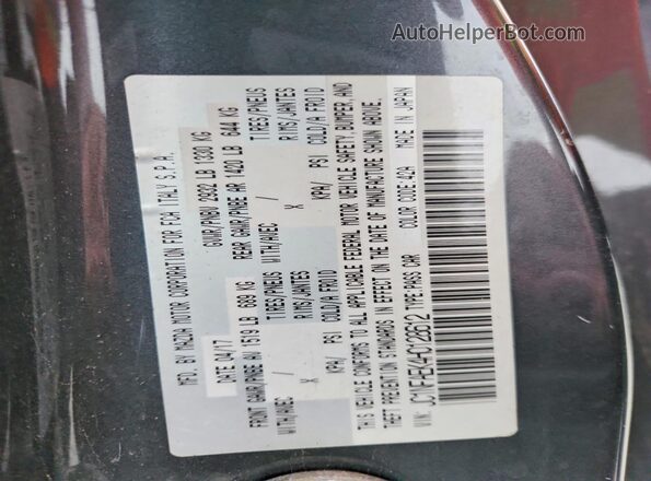 JC1NFAEK4H0128612 2017 FIAT 124 Charcoal Widok naklejki z numerem VIN