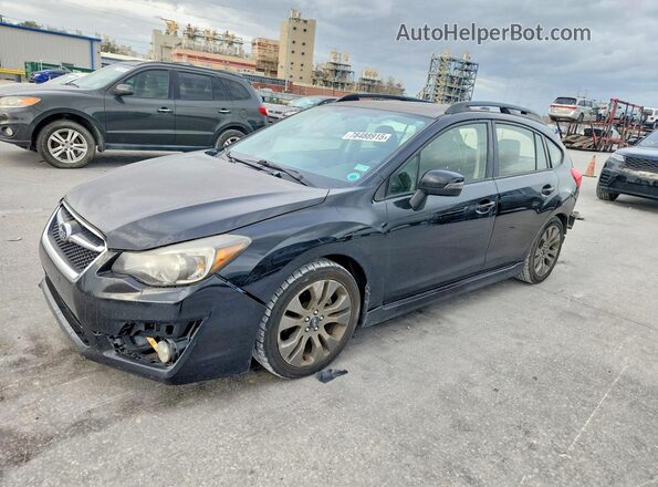 JF1GPAS60G8258392 2016 SUBARU IMPREZA Black Vista tres cuartos delantera izquierda