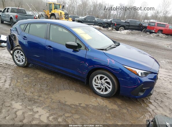 JF1GUABC7R8305306 2024 SUBARU IMPREZA Синий Передняя правая четверть