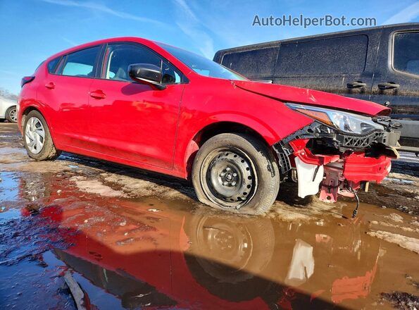 JF1GUABC7S8231892 2025 SUBARU IMPREZA Красный Передняя правая четверть