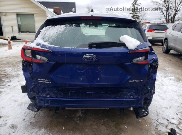 JF1GUABC9S8209005 2025 SUBARU IMPREZA Blue Widok z tyłu