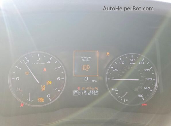 JF1GUAFC7R8330071 2024 SUBARU IMPREZA Синий Вид щитка приборов