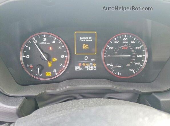 JF1GUHJC7S8273263 2025 SUBARU IMPREZA Серый Вид щитка приборов