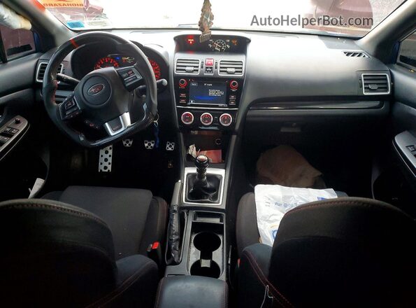 JF1VA1B62G9809683 2016 SUBARU WRX Blue Vista del salpicadero