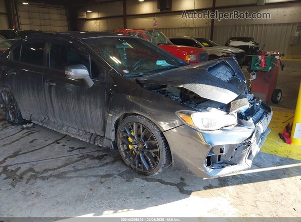JF1VA2M68J9839524 2018 SUBARU WRX STI Черный Передняя правая четверть
