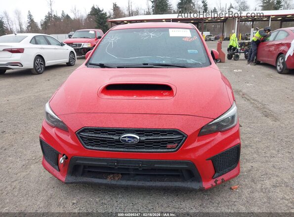 JF1VA2N61J9832154 2018 SUBARU WRX STI Красный Вид панели приборов