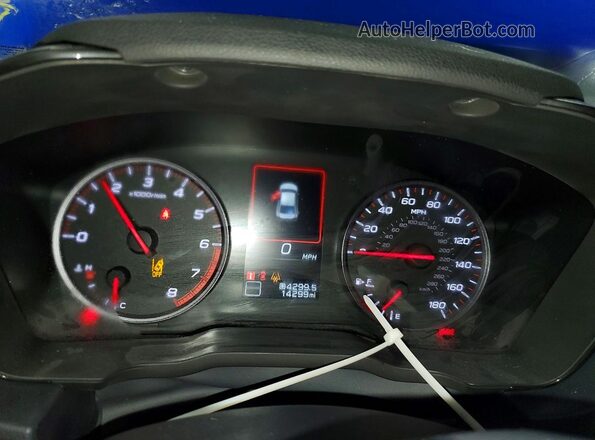 JF1VBAB64R9814920 2024 SUBARU WRX Синий Вид щитка приборов