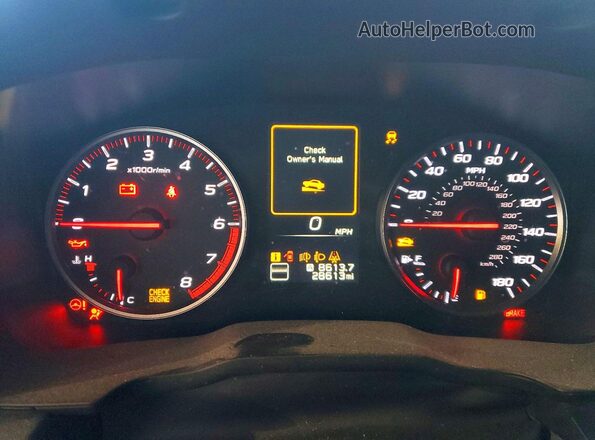 JF1VBAF66P9800007 2023 SUBARU WRX Синий Вид щитка приборов