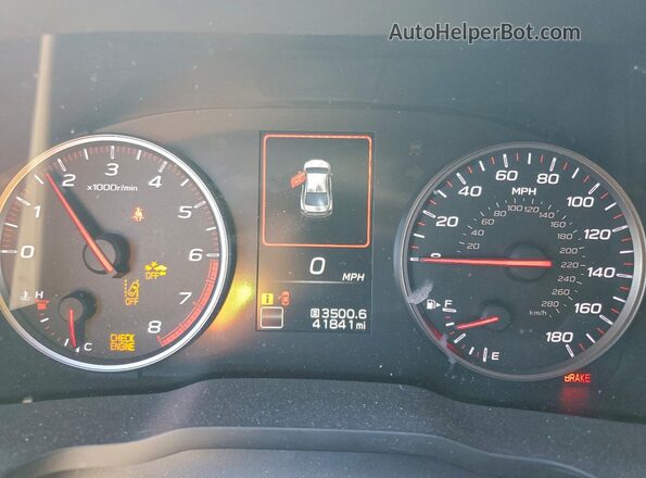 JF1VBAH63R9800692 2024 SUBARU WRX Black Widok zestawu wskaźników