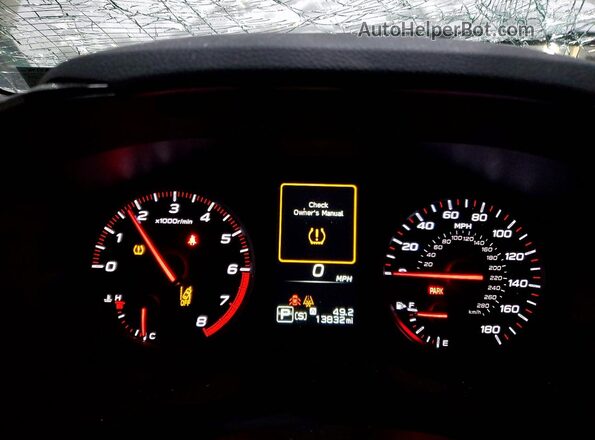 JF1VBAH65N8032147 2022 SUBARU WRX Белый Вид щитка приборов