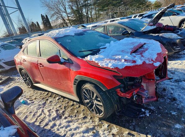 JF1VBAH68S9805652 2025 SUBARU WRX Красный Передняя правая четверть
