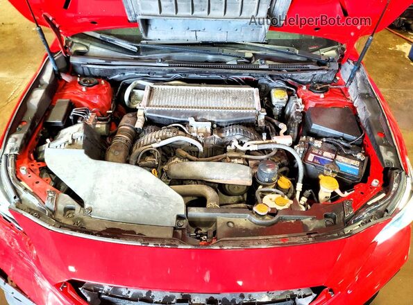 JF1VBAU69N8010397 2022 SUBARU WRX Red უკანა სალონის ხედი