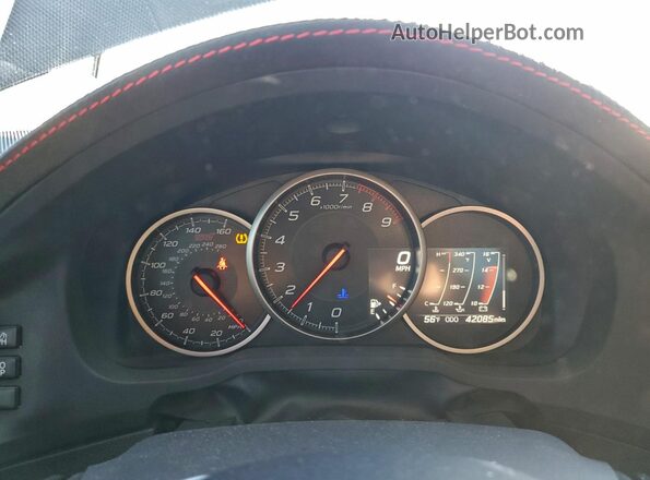 JF1ZCAD12L9700518 2020 SUBARU BRZ White Widok zestawu wskaźników
