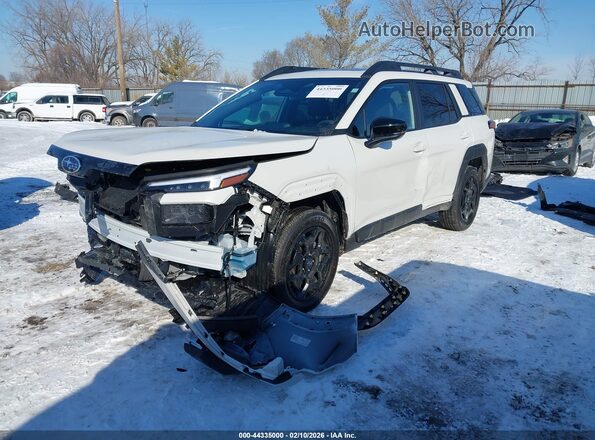 JF2BUPDD6TY451556 2026 SUBARU OUTBACK White Vista tres cuartos delantera izquierda