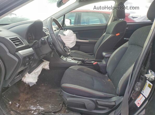 JF2GPABC7G8343537 2016 SUBARU CROSSTREK Черный Вид салона спереди