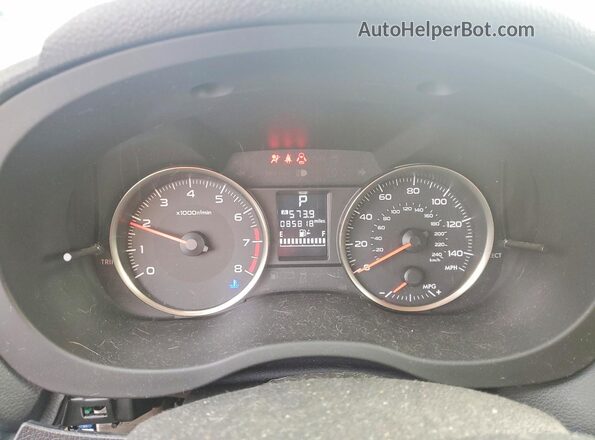 JF2GPABC7G8343537 2016 SUBARU CROSSTREK Черный Вид щитка приборов