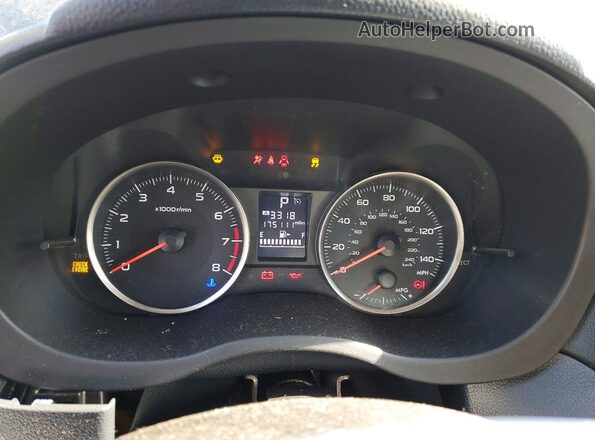 JF2GPABC9G8257338 2016 SUBARU CROSSTREK Серый Вид щитка приборов