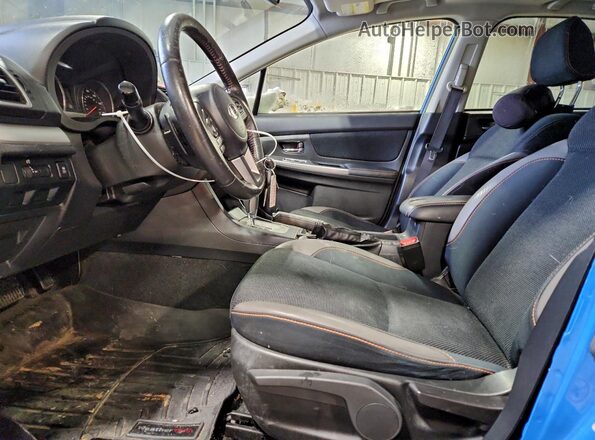 JF2GPABCXG8343824 2016 SUBARU CROSSTREK Синий Вид салона спереди