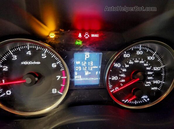 JF2GPABCXG8343824 2016 SUBARU CROSSTREK Синий Вид щитка приборов