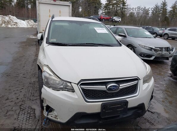 JF2GPADC4G8313425 2016 SUBARU CROSSTREK White Widok zestawu wskaźników