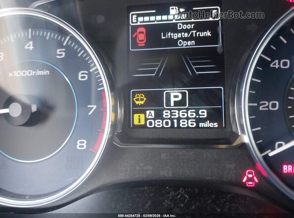JF2GPADC6GH338892 2016 SUBARU CROSSTREK Серый Панорамный вид салона 360°