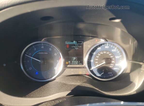 JF2GPAKC3G8224495 2016 SUBARU CROSSTREK Серебряный Вид щитка приборов