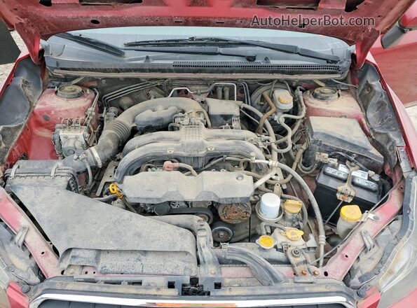 JF2GPALC9H8211718 2017 SUBARU CROSSTREK Красный Вид подкапотного пространства