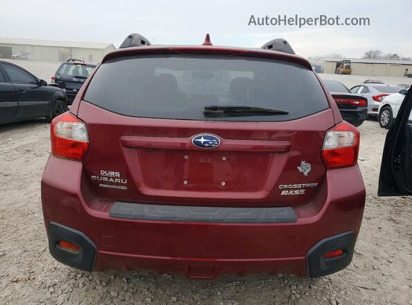 JF2GPALC9H8211718 2017 SUBARU CROSSTREK Красный Вид сзади
